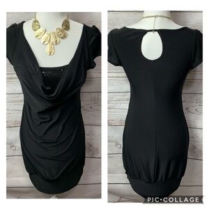 EUC Studio T Cowl Neck Sequin Dress